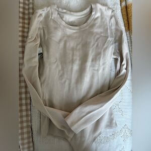 nuuds Cream Long Sleeve Bodysuit